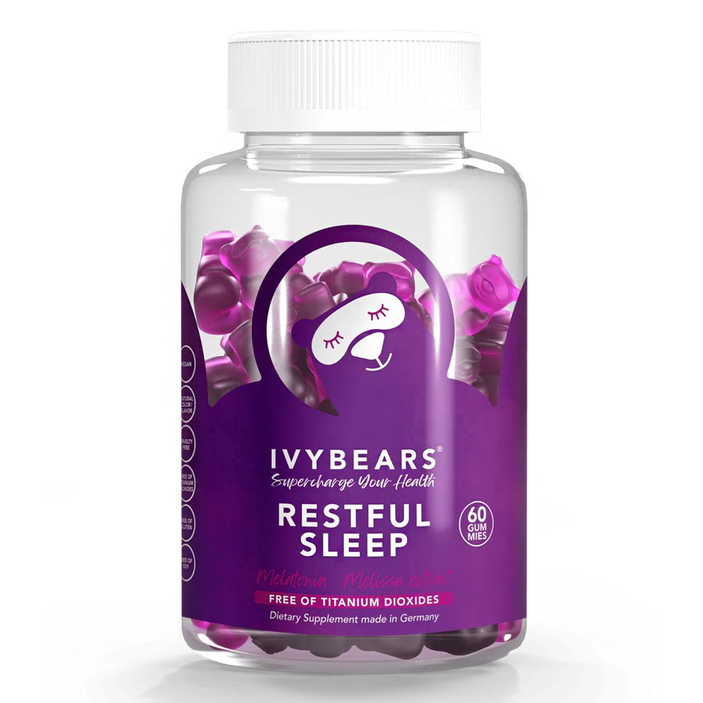 Mey IvyBears Restful Sleep Συμπλήρωμα Διατροφής με Σύμπλεγμα Συστατικών που Υποστηρίζουν Φυσικά έναν Ευχάριστο & Ήρεμο Ύπνο, 60 ζελεδάκια