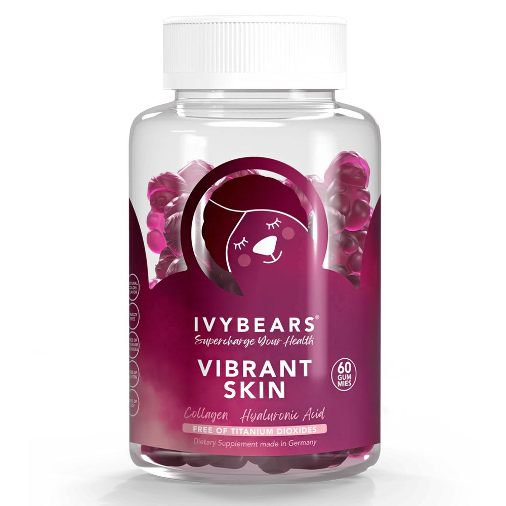 Mey IvyBears Vibrant Skin Συμπλήρωμα Διατροφής με Σύμπλεγμα Βιταμινών που Προσφέρουν Θρέψη, Ενυδάτωση και Ανανεώνουν τις Δομές Κολλαγόνου, 60 ζελεδάκια