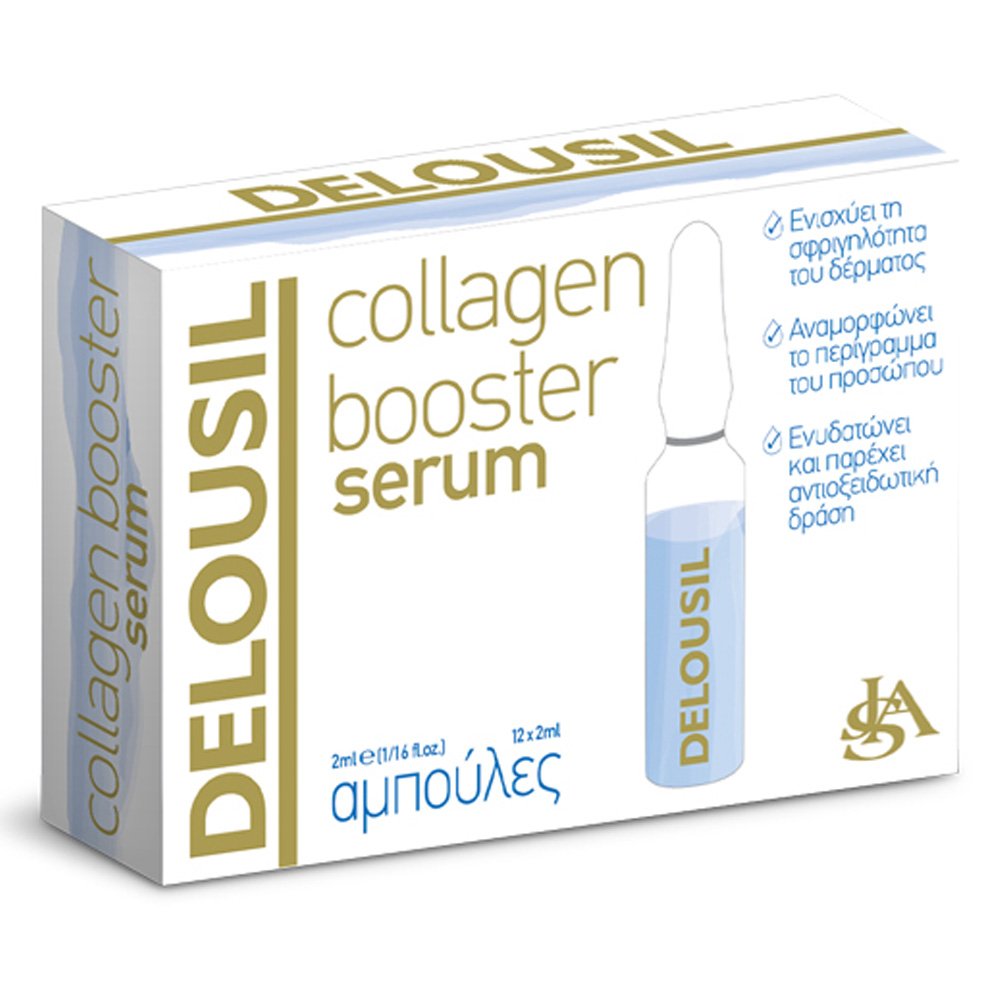 Delousil Collagen Booster Serum Αμπούλες για Σφριγηλότητα & Ενυδάτωση, 1αμπούλα