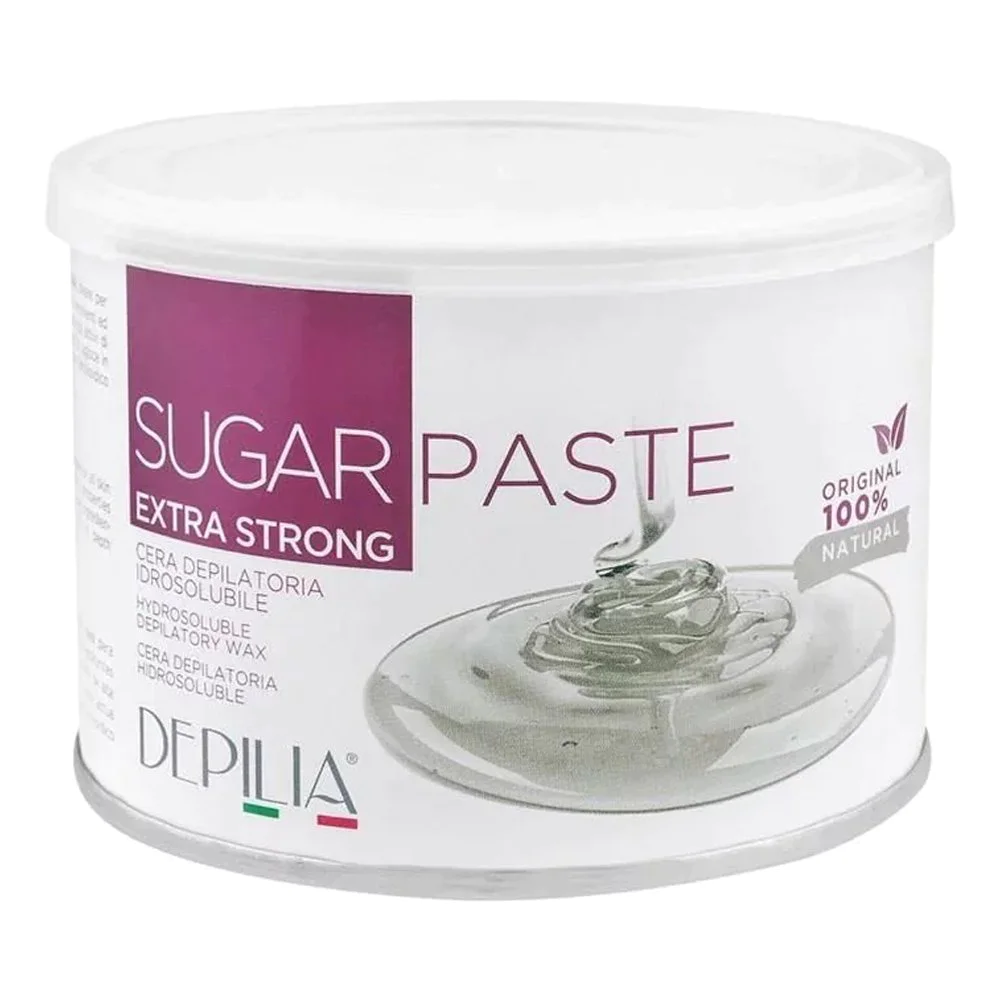 Depilia Sugar Paste Extra Strong Hydrosoluble Depilatory Wax, 500ml