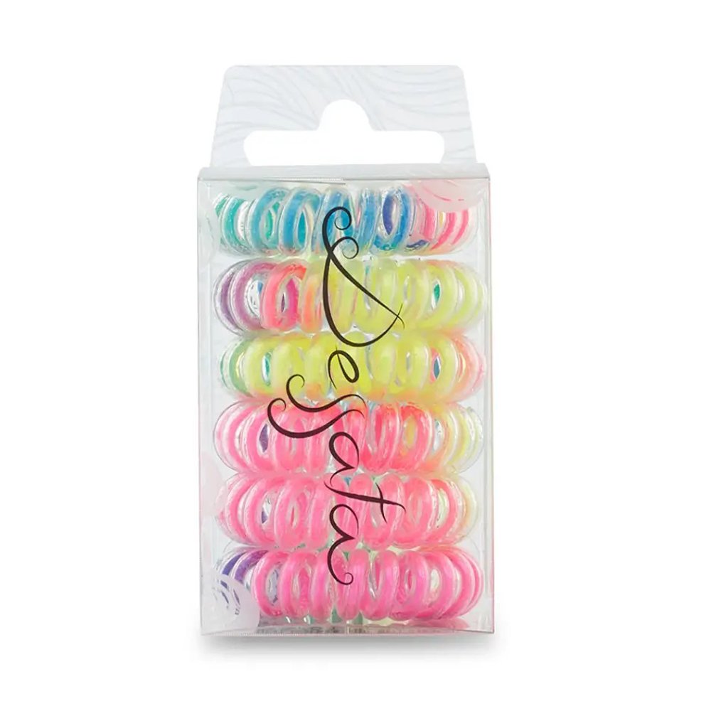 Dessata Hair Ties Set Λαστιχάκια Μαλλιών Multicolor, 6τμχ