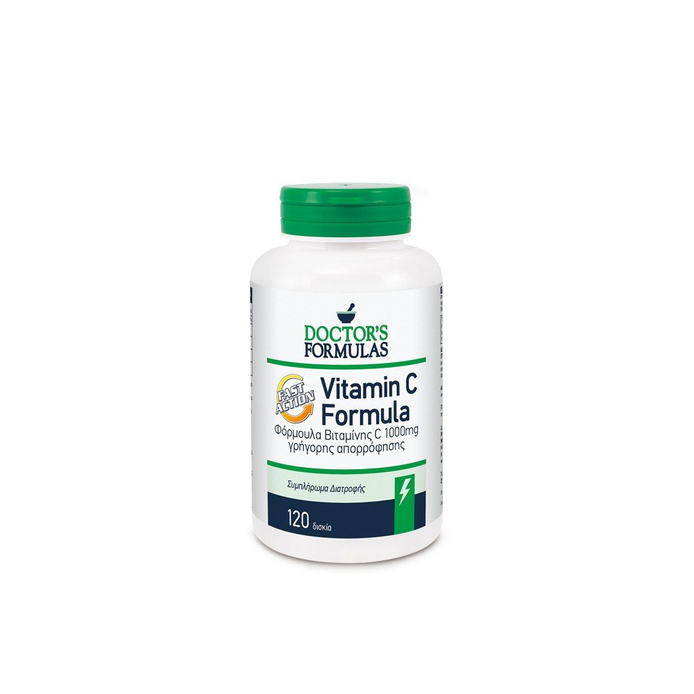 Doctor's Formula Vitamin C 1000mg Fast Action Συμπλήρωμα Διατροφής Γρήγορης Απορρόφησης, 120tabs