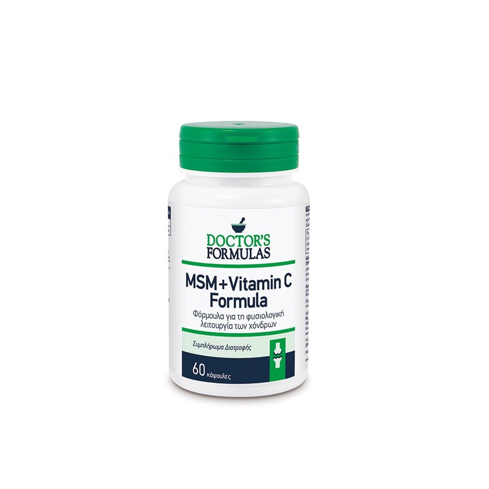 Doctor's Formula MSM + Vitamin C Συμπλήρωμα Διατροφής για Αρθρώσεις, 60 caps