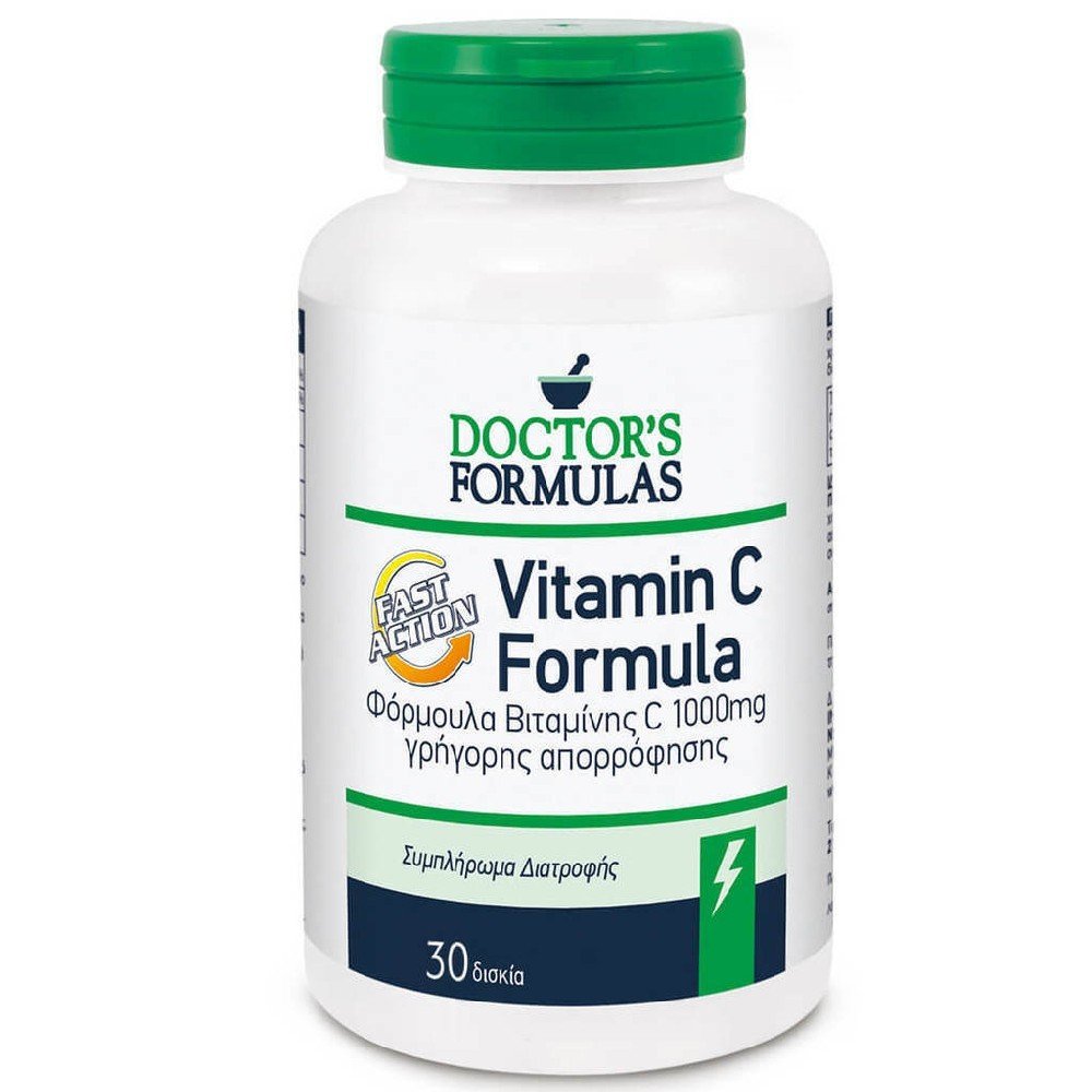 Doctor's Formula Vitamin C 1000mg Fast Action Συμπλήρωμα Διατροφής Γρήγορης Απορρόφησης, 30tabs
