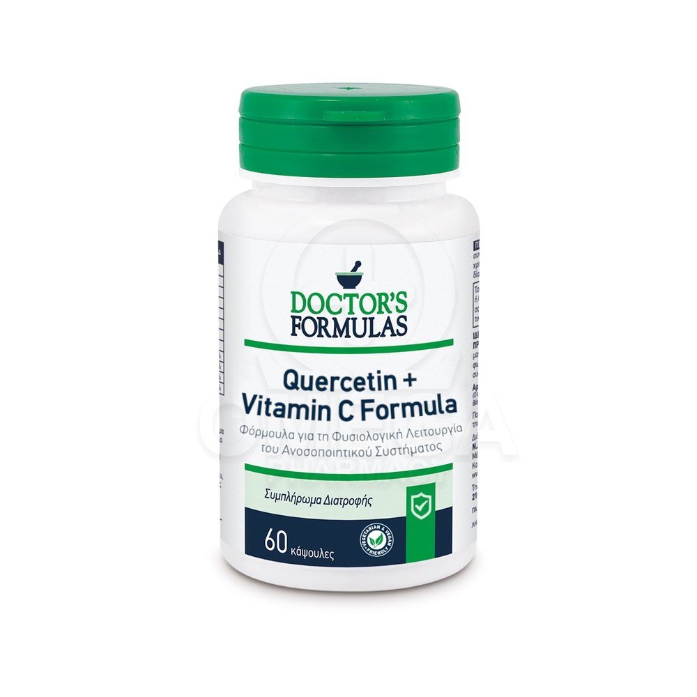 Doctor's Formulas Quercetin + Vitamin C Formula Συμπλήρωμα για την Ενίσχυση του Ανοσοποιητικού, 60 κάψουλες