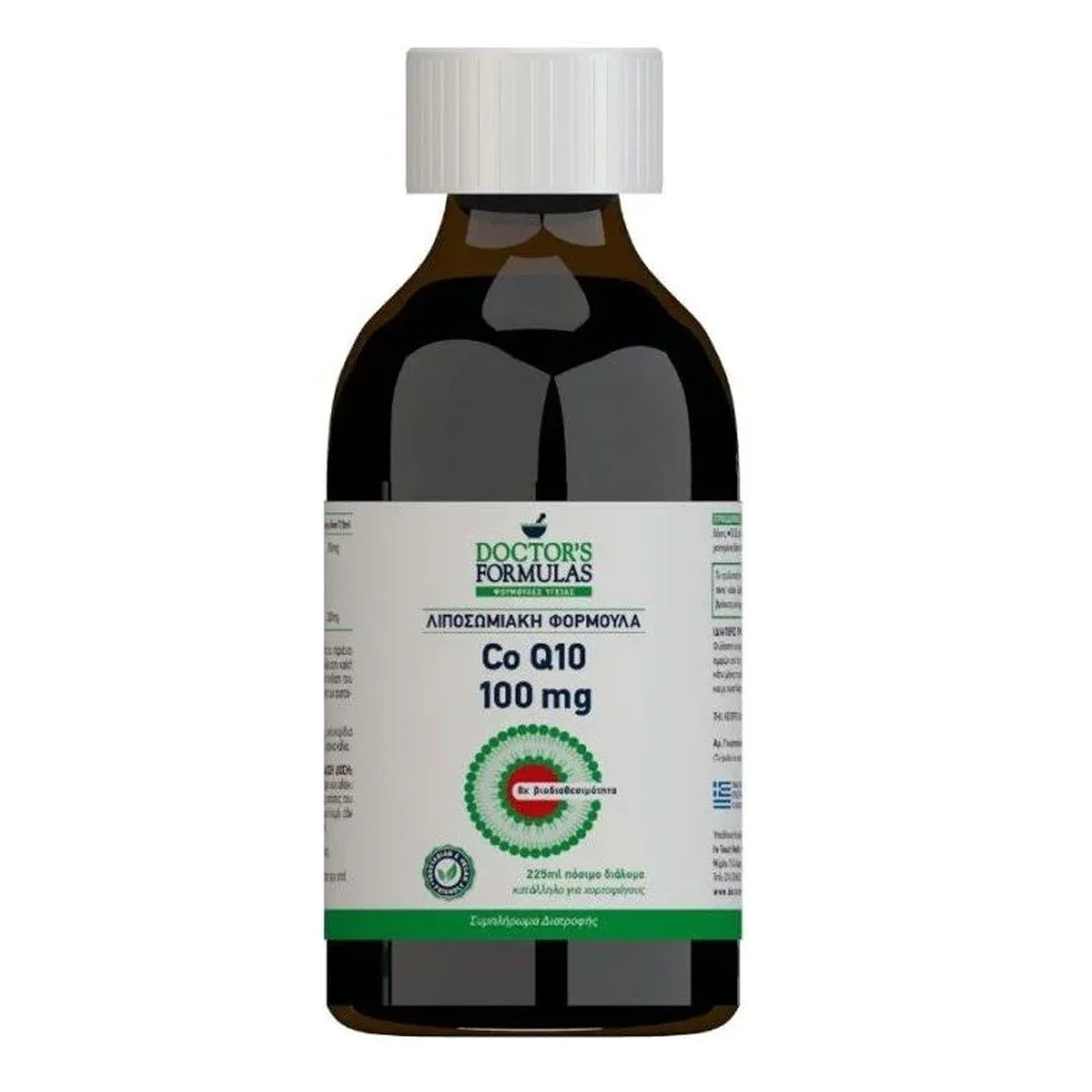 Doctor's Formulas Co Q10 100mg Συμπλήρωμα Διατροφής Λιποσωμιακή Φόρμουλα με Συνένζυμο Q10, 225ml Doctor's Formulas Co Q10 100mg Συμπλήρωμα Διατροφής Λιποσωμιακή Φόρμουλα με Συνένζυμο Q10, 225ml