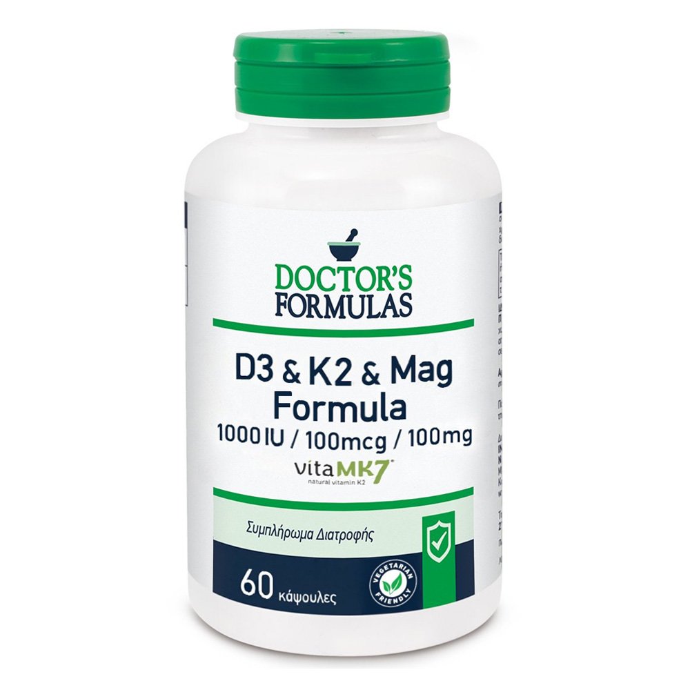 Doctor's Formulas D3 & K2 & Mag Formula, 60κάψουλες