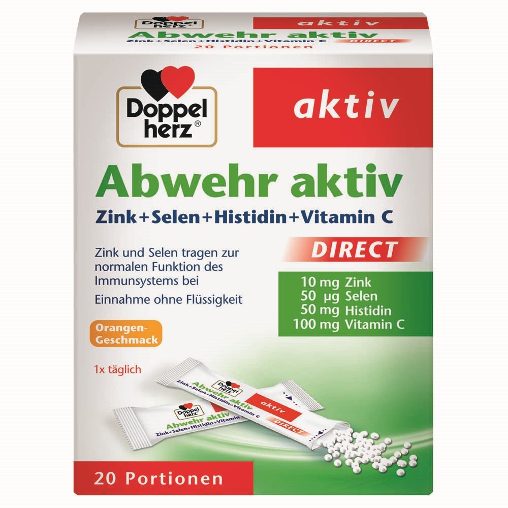 Doppelherz Abwehr Aktiv Direct Διατροφικό Συμπλήρωμα για Τόνωση του Ανοσοποιητικού, 20 φακελάκια