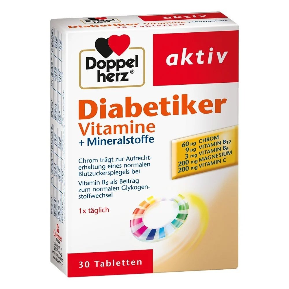 Doppelherz Diabetiker Πολυβιταμινούχο Σκεύασμα για Διαβητικούς, 30tabs