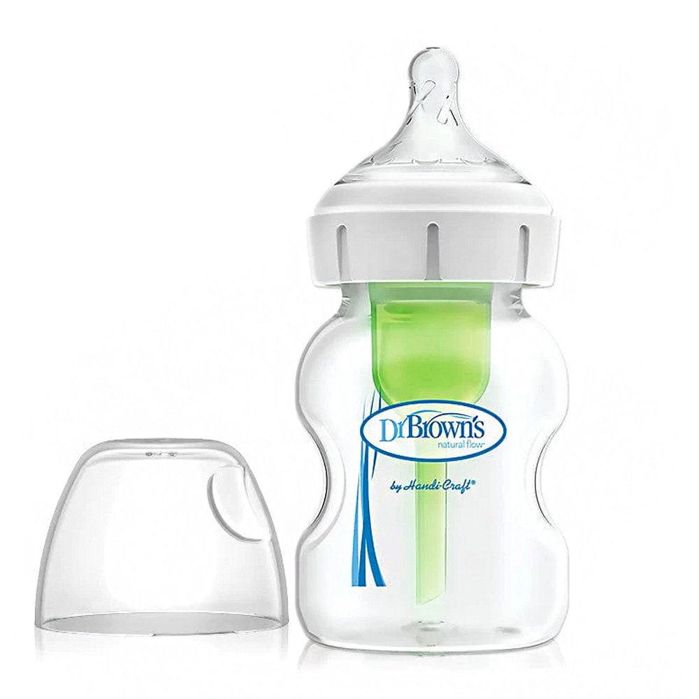 Dr Browns Options Wide Neck Anti-Colic Feeding Bottle Μπιμπερό Πλαστικό,150ml 