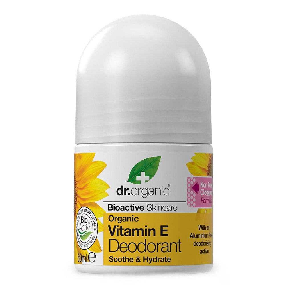 Dr. Organic Αποσμητικό σε μορφή roll-on με Βιολογική Βιταμίνη E, 50ml