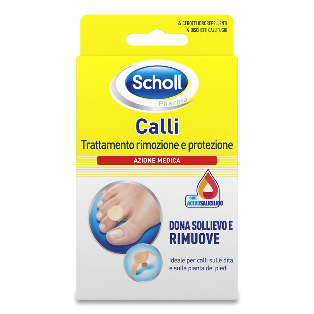 Scholl Calli Επιθέματα Αφαίρεσης Κάλων με Σαλικυλικό Οξύ, 4pcs