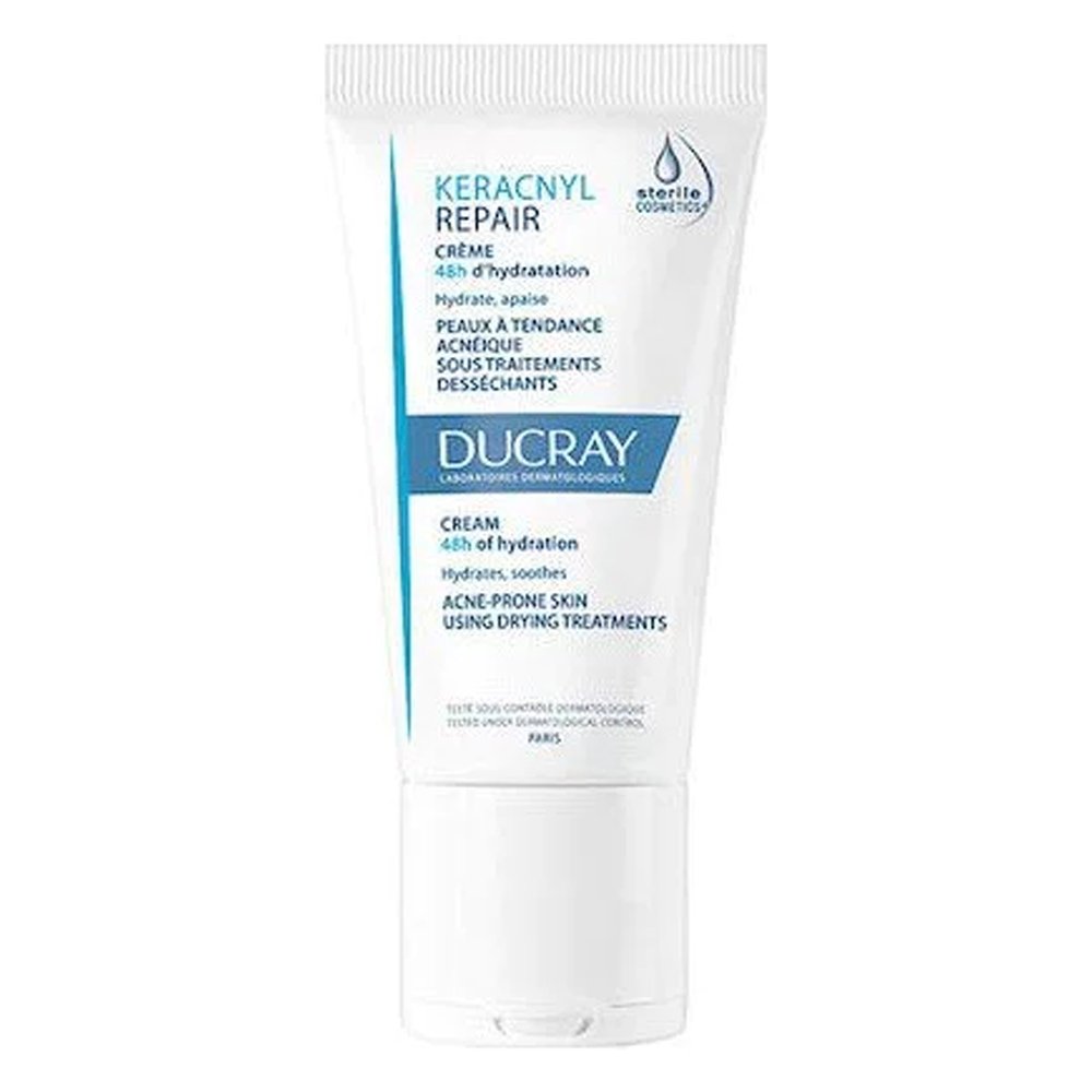 Ducray Keracnyl Repair Creme -Ενυδατική Καταπραϋντική 48ωρη Κρέμα Για Την Ακνεϊκή Επιδερμίδα, 50ml