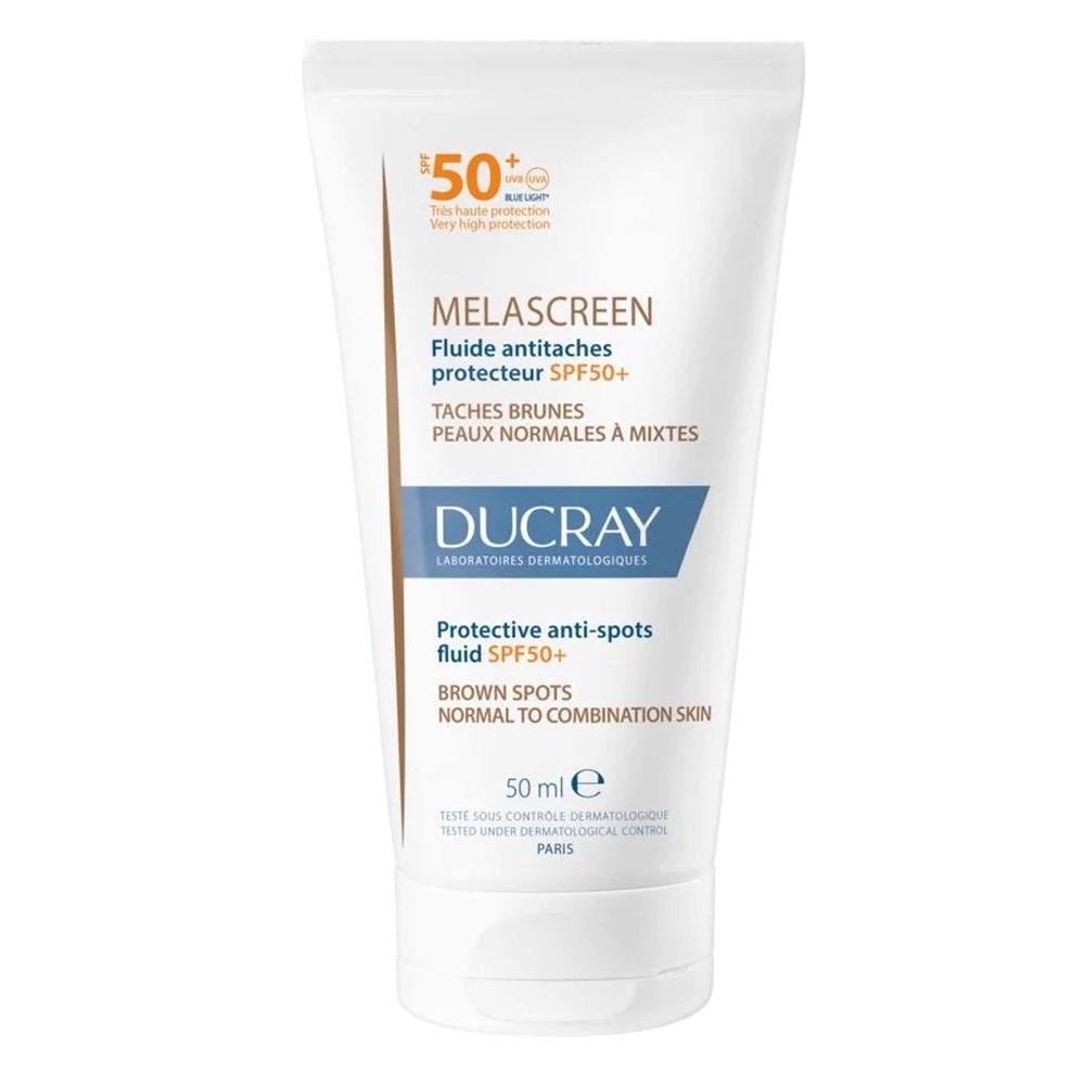 Ducray Melascreen Anti-Spots Fluid, Spf50 Λεπτόρρευστη Αντηλιακή Κρέμα Προσώπου κατα των Πανάδων για Κανονικό Προς Μικτό Δέρμα, 50ml
