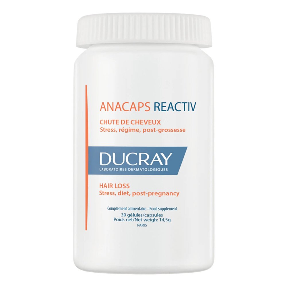 Ducray Anacaps Reactiv Hair Loss Συμπλήρωμα Διατροφής Για Την Τριχόπτωση, 30κάψουλες