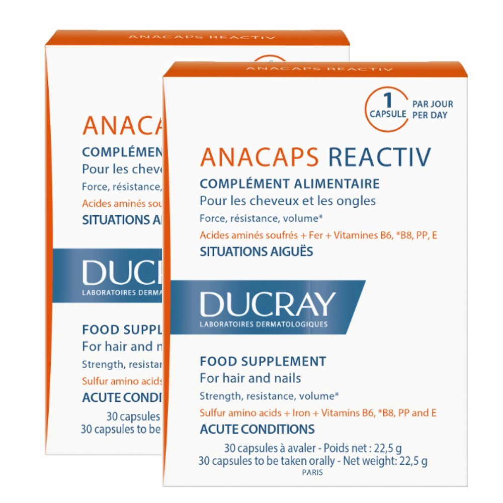 Ducray Promo -20% Anacaps Reactiv Δυναμωτικό Συμπλήρωμα Διατροφή για τα Μαλλιά, 60caps