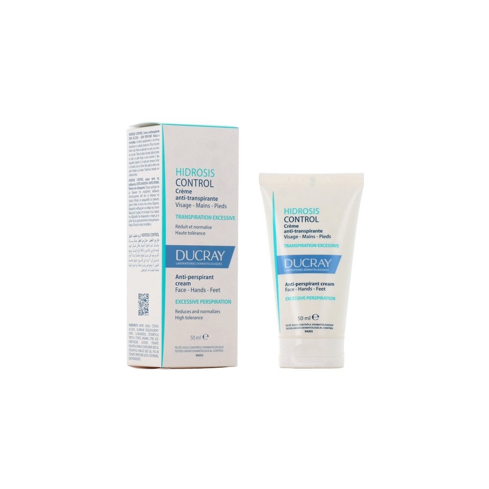 Ducray Hidrosis Control Anti-Perspirant Cream Αντιιδρωτική & Αποσμητική Κρέμα για Πρόσωπο, Χέρια & Πόδια, 50ml