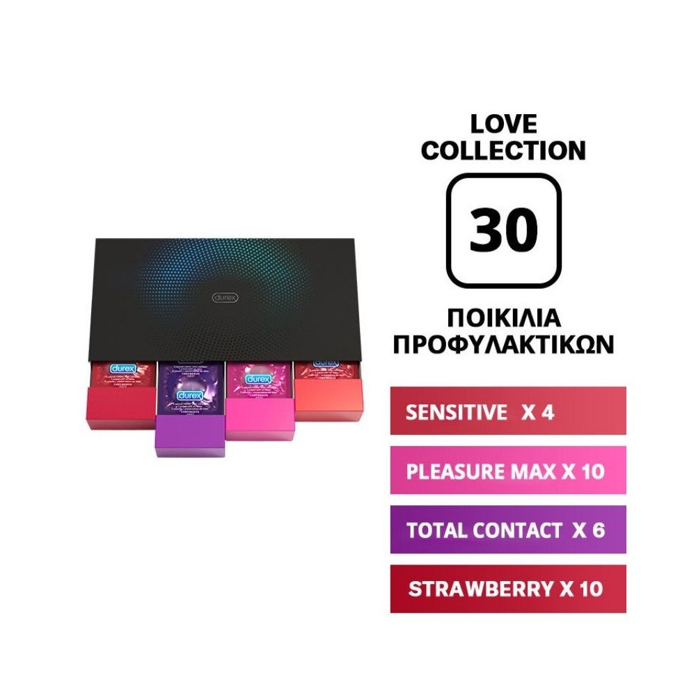 Durex Promo Love Premium Collection Κασετίνα με Προφυλακτικά 30Τμχ.