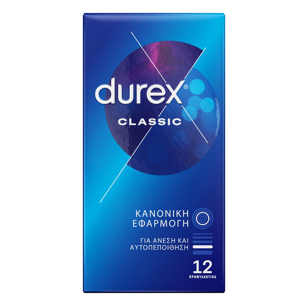 Durex Classic Προφυλακτικά με Ήπια Λίπανση, 12τεμ