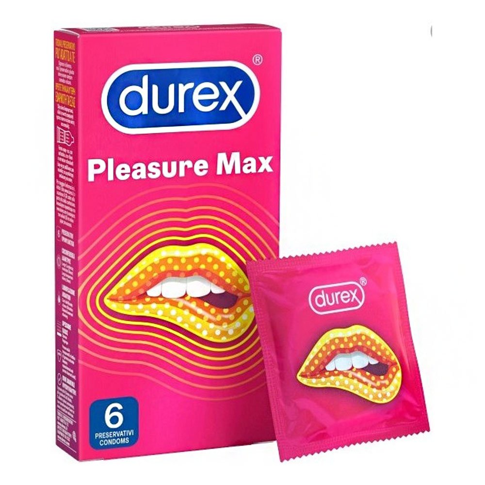 Durex Pleasuremax Προφυλακτικά με Ανάγλυφες Κουκίδες & Ραβδώσεις, 6τμχ