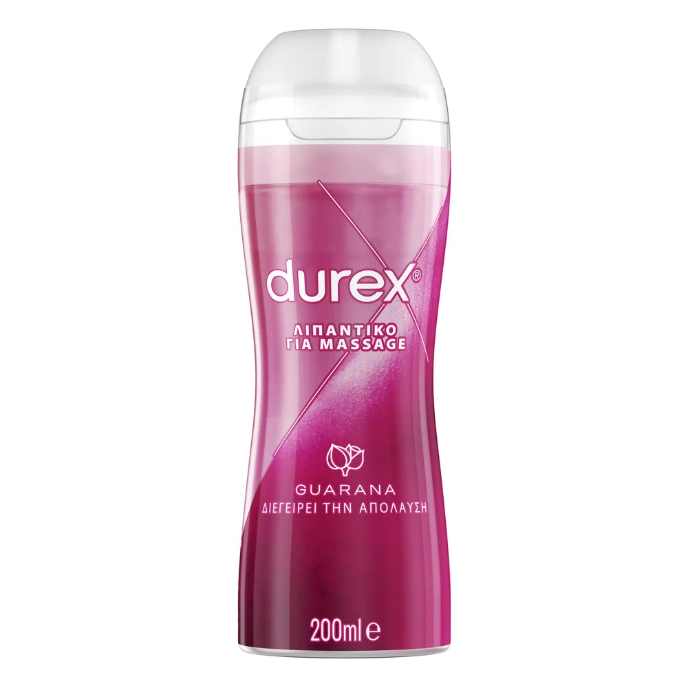 Durex Λιπαντικό Διεγερτικό Gel Play Massage 2-in-1 Guarana, 200ml
