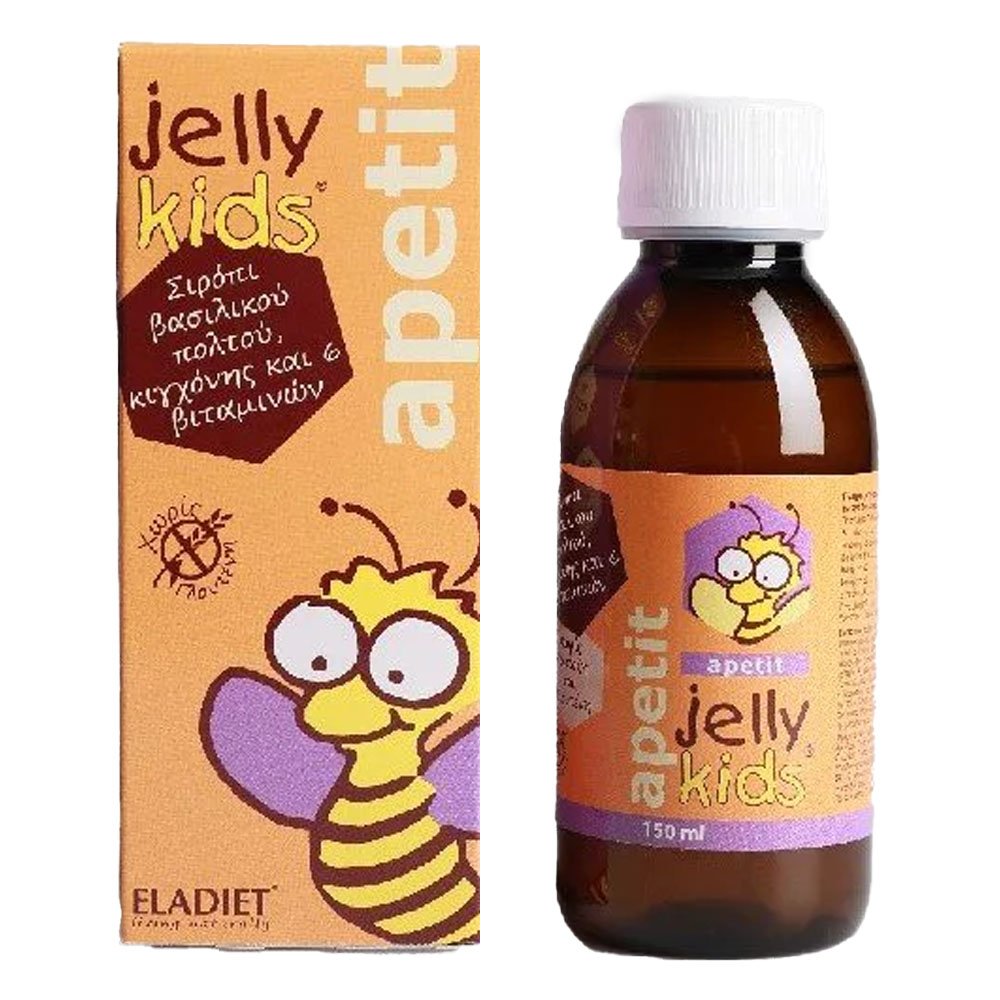 Eladiet Jelly Kids Apetit, Παιδικό Σιρόπι με Βασιλικό Πολτό για την Ενίσχυση της Όρεξης, 150ml