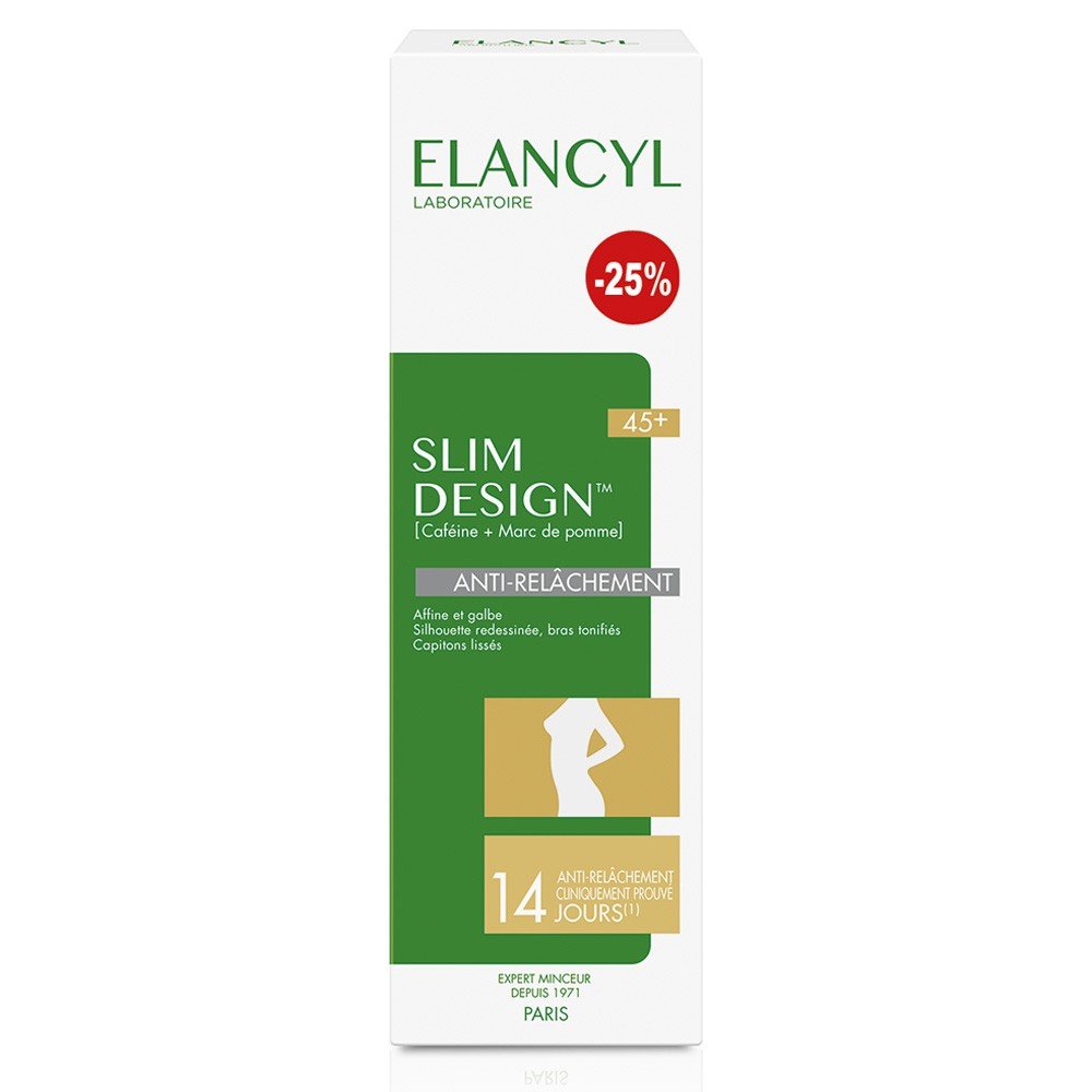 Elancyl Slim Design 45+ Κρέμα Σμίλευσης Σώματος για μια Όμορφη Σιλουέτα μετά τα 45 με έκπτωση -25% , 200ml 