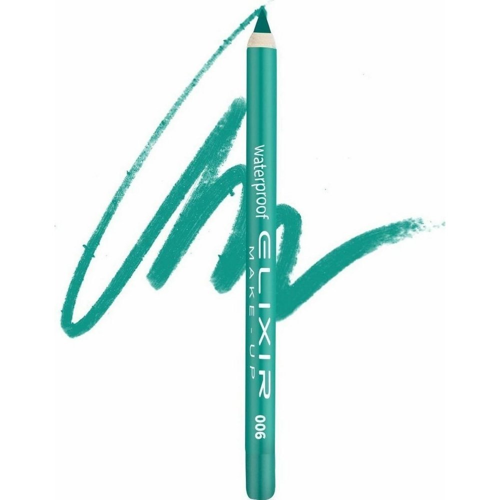 Elixir Make-Up Silky Pencil Αδιάβροχο Μολύβι Ματιών, 006 Spring Green