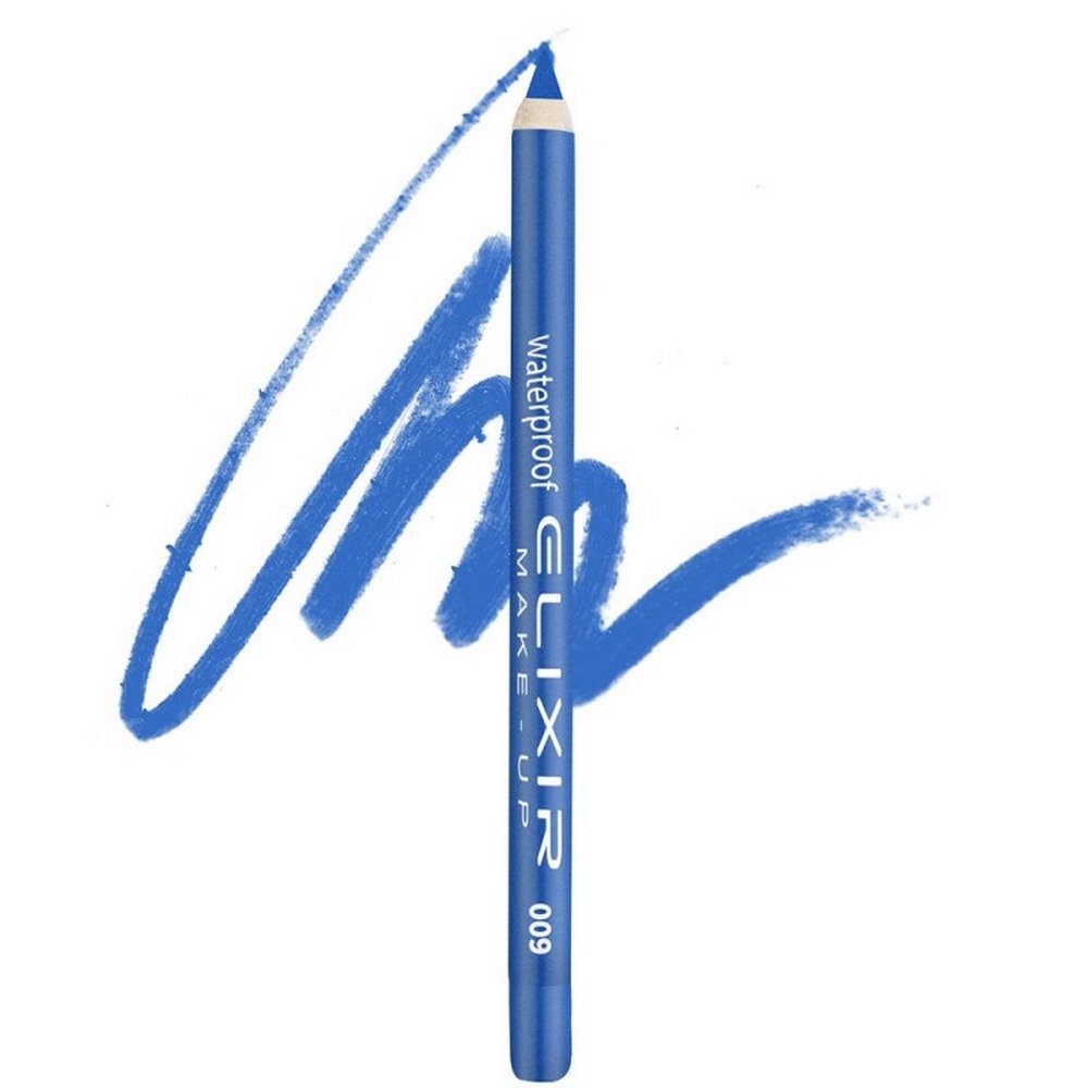Elixir Make-Up Silky Pencil Αδιάβροχο Μολύβι Ματιών, 009 Royal Blue