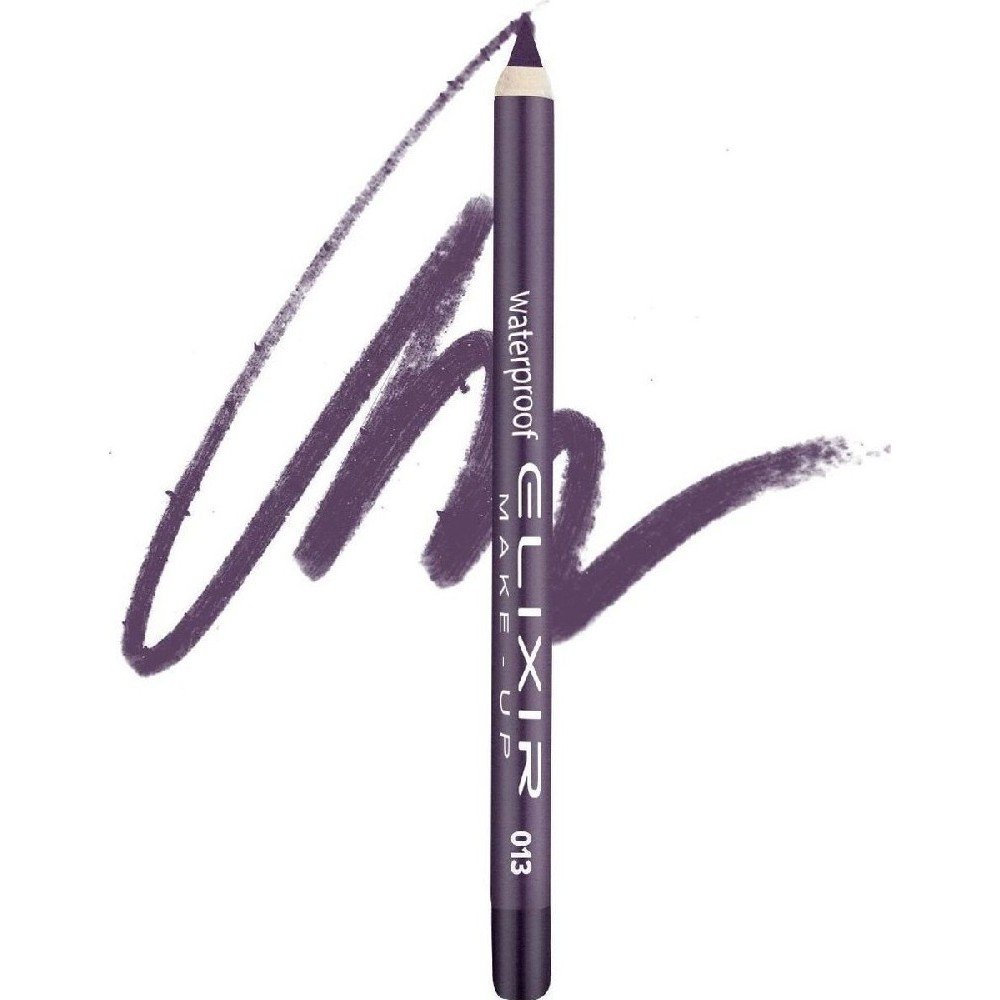 Elixir Make-Up Silky Pencil Αδιάβροχο Μολύβι Ματιών, 013 Royal Purple