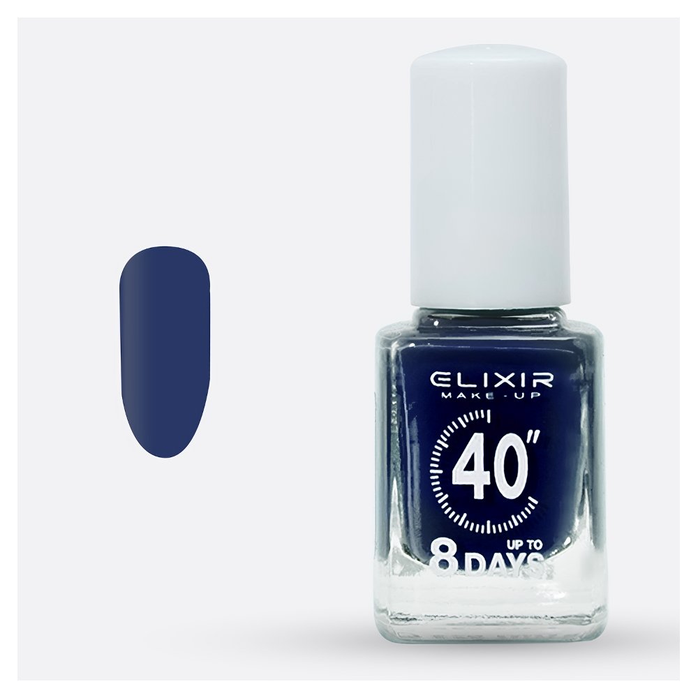 Elixir Make-Up Nail Polish 40'' Βερνίκι Νυχιών Up To 8 Days 101 Ocean Blue, 13ml