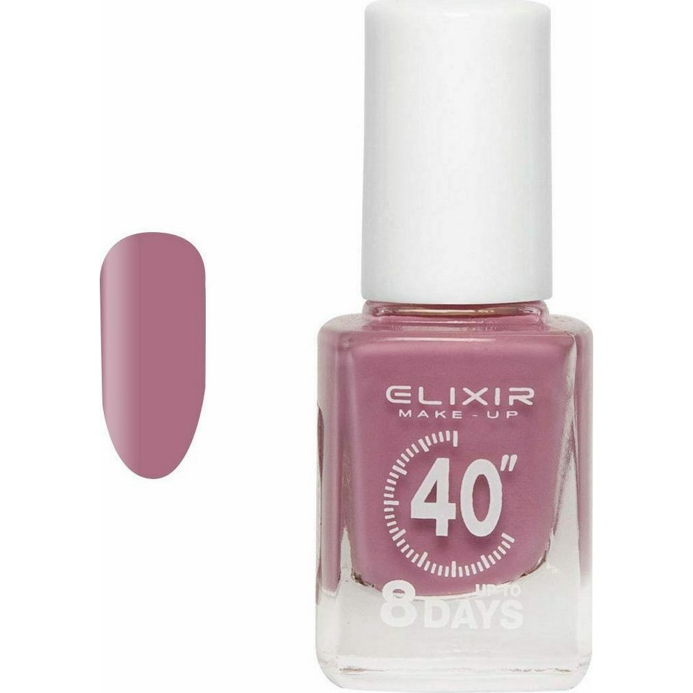 Elixir Make-Up Nail Polish 40'' Βερνίκι Νυχιών Up To 8 Days 117 China Pink, 13ml