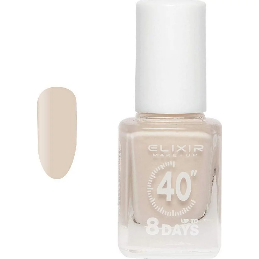 Elixir Make-Up Nail Polish 40'' Βερνίκι Νυχιών Up To 8 Days 120 Beige, 13ml Elixir Make-Up Nail Polish 40'' Βερνίκι Νυχιών Up To 8 Days 120 Beige, 13ml