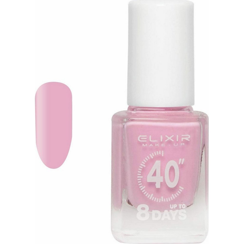Elixir Make-Up Nail Polish 40'' Βερνίκι Νυχιών Up To 8 Days 133 Baby Pink, 13ml