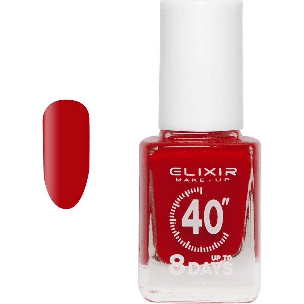 Elixir Make-Up Nail Polish 40'' Βερνίκι Νυχιών Up To 8 Days 147 Crimson, 13ml
