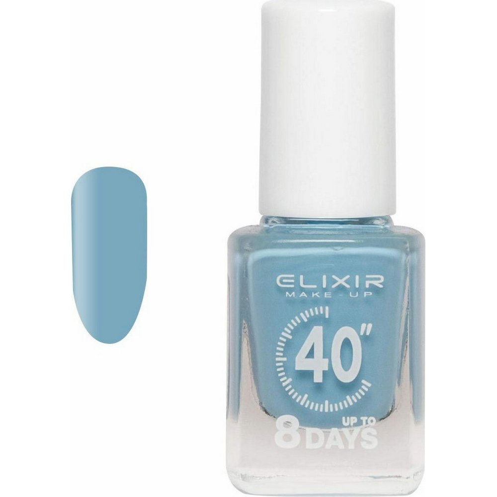 Elixir Make-Up Nail Polish 40'' Βερνίκι Νυχιών Up To 8 Days 160 Baby Blue, 13ml