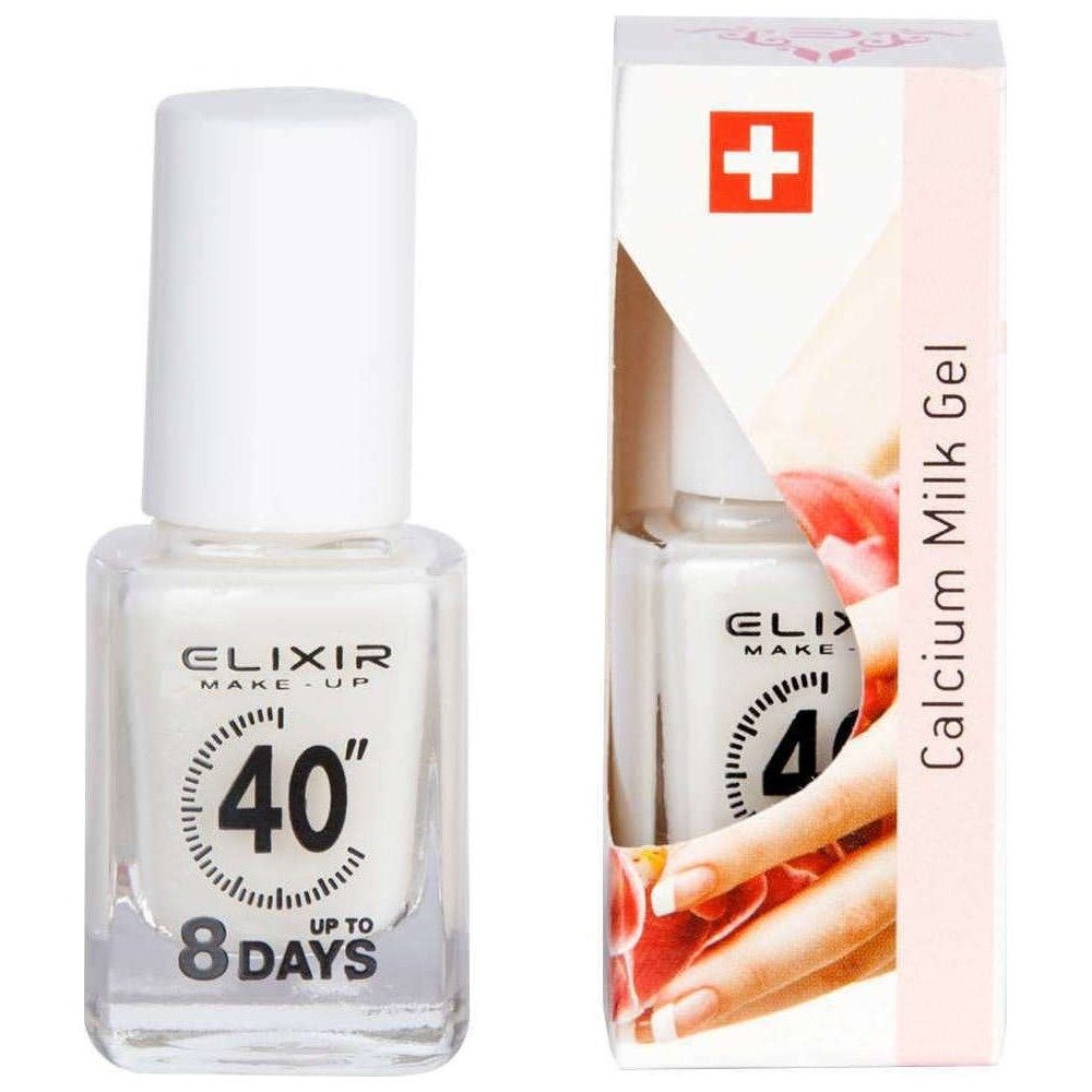 Elixir Make-Up Fast Dry Calcium Milk Gel Θεραπεία Νυχιών 869, 13ml