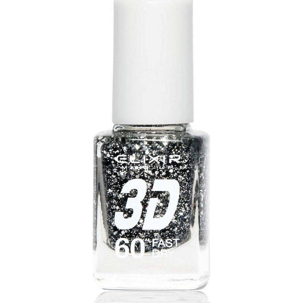 Elixir Make-Up  3D Nail Polish 60'' Glitter Βερνίκι Νυχιών 256, 13ml