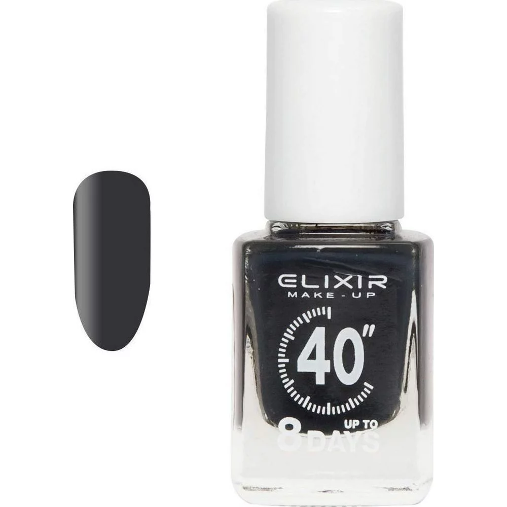 Elixir Make-Up Nail 40'' Polish Βερνίκι Νυχιών Up To 8 Days 377 Charcoal, 13ml Elixir Make-Up Nail 40'' Polish Βερνίκι Νυχιών Up To 8 Days 377 Charcoal, 13ml