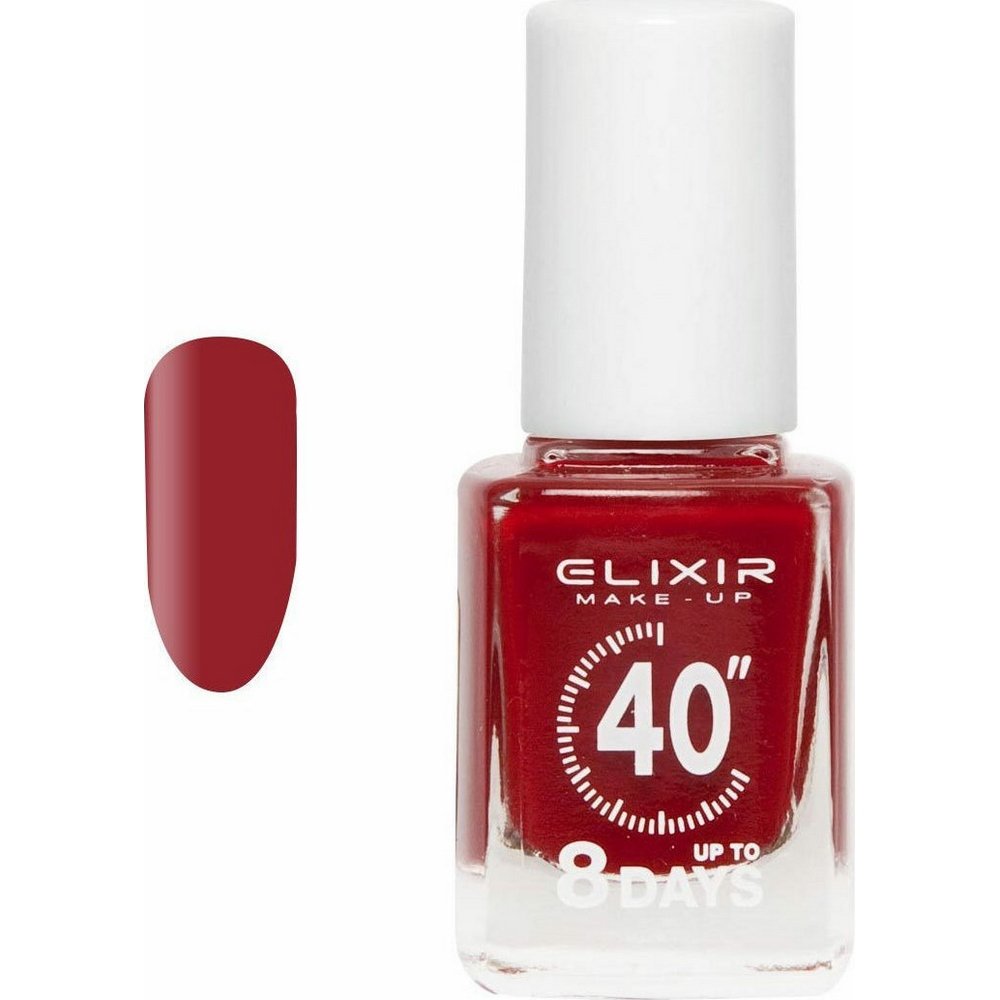 Elixir Make-Up Nail 40'' Polish Βερνίκι Νυχιών Up To 8 Days 382 Black Bean, 13ml
