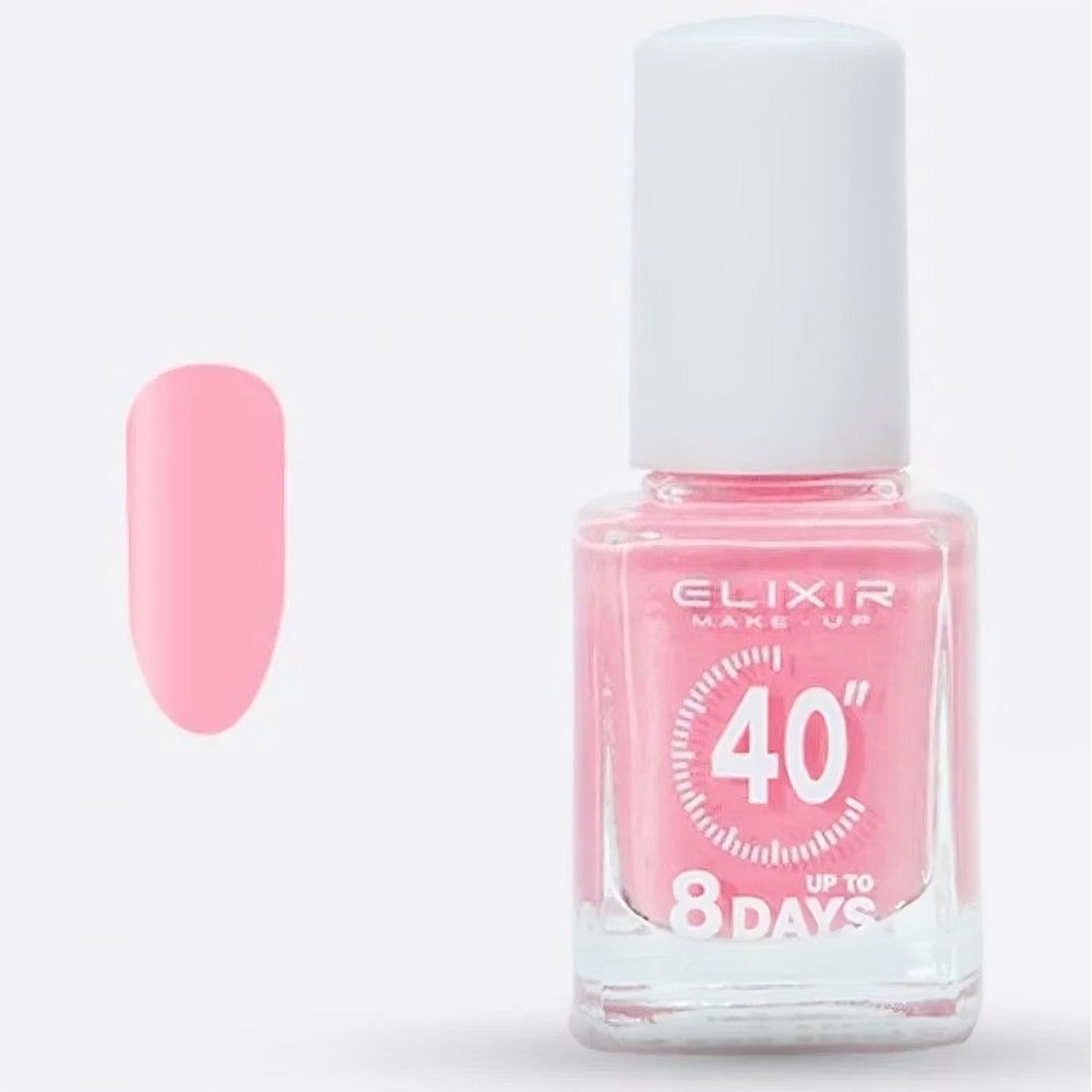 Elixir Make-Up Nail Polish 40'' Βερνίκι Νυχιών Up To 8 Days 400 Blush Pink, 13ml