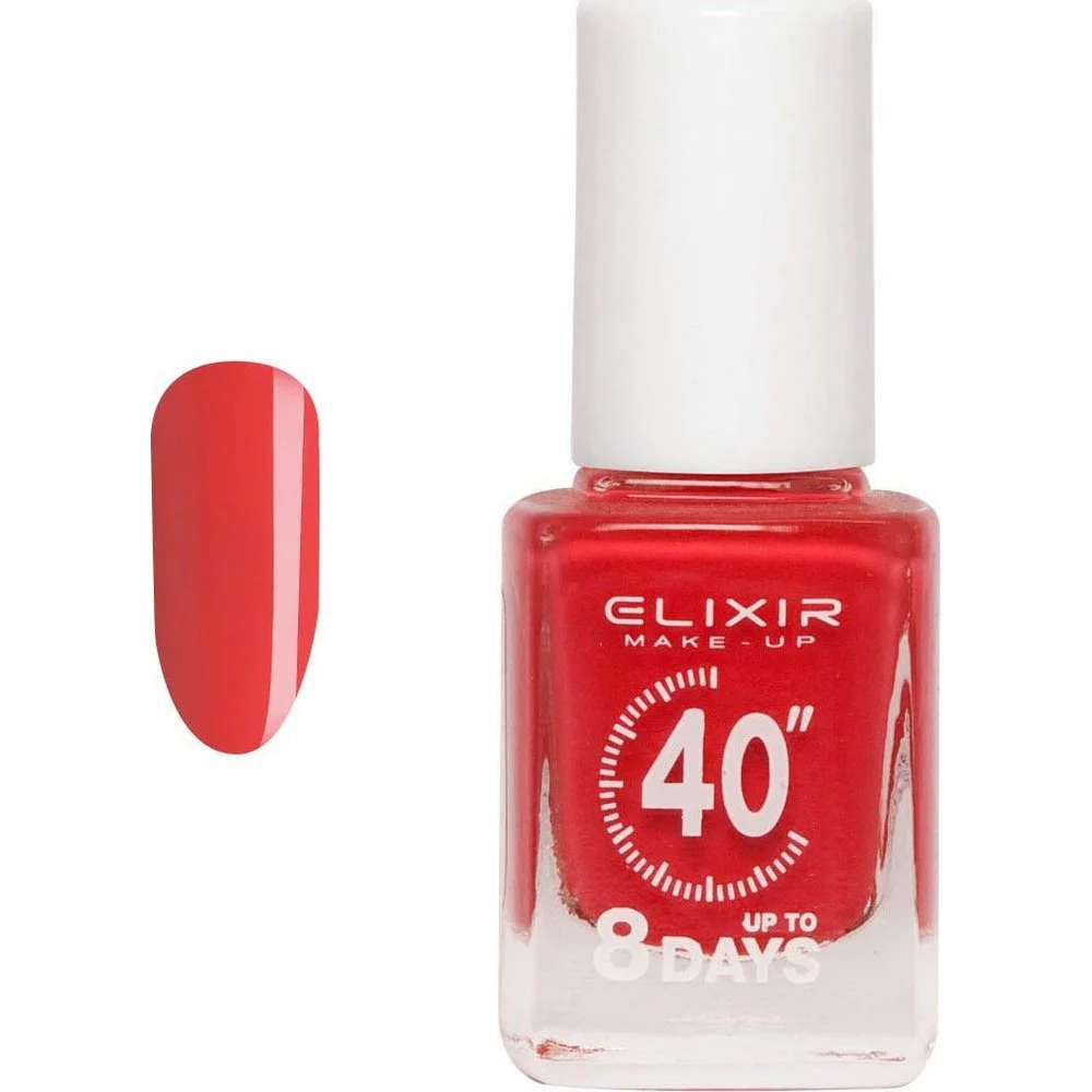 Elixir Make-Up Nail Polish 40'' Βερνίκι Νυχιών Up To 8 Days 446 Bright Coral, 13ml Elixir Make-Up Nail Polish 40'' Βερνίκι Νυχιών Up To 8 Days 446 Bright Coral, 13ml