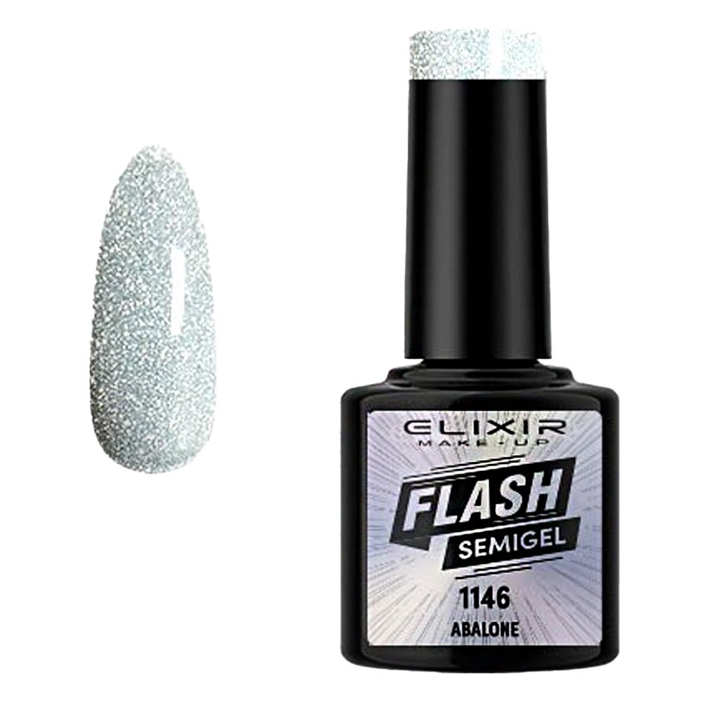 Elixir Make-up Flash Semi Gel Ημιμόνιμο Επαγγελματικό Βερνίκι Νυχιών Νο1146 Abalone, 8ml