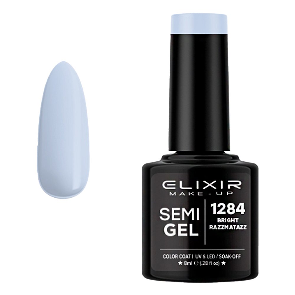 Elixir Make-up Semi Gel Ημιμόνιμο Επαγγελματικό Βερνίκι Νυχιών Νο1284 Bright Razzmatazz, 8ml