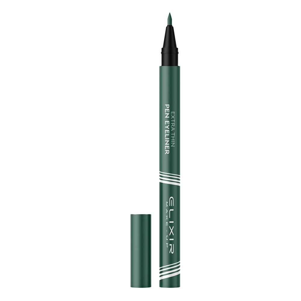 Elixir Extra Thin Στυλό Eye Liner 004 Forest Green, 1τμχ