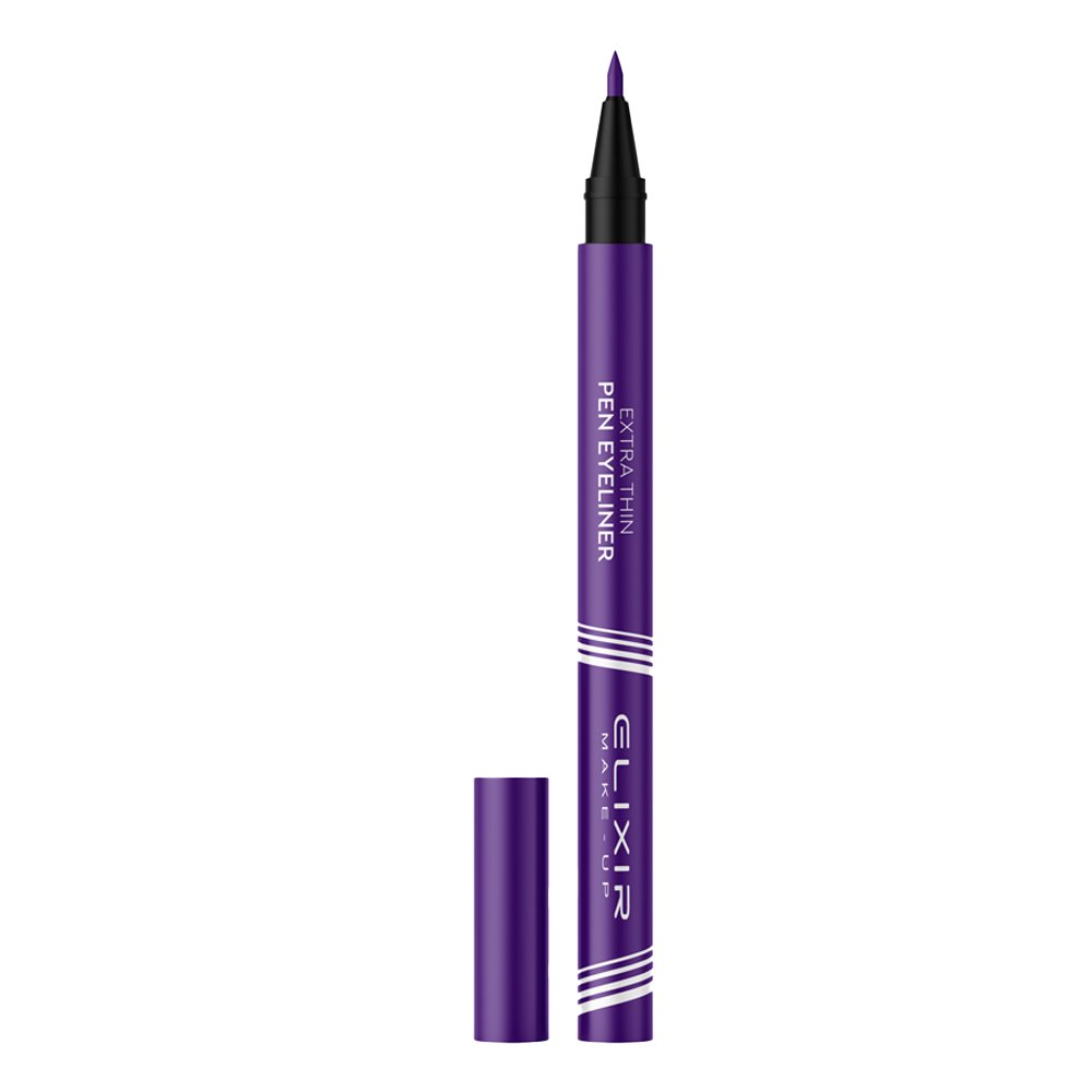 Elixir Extra Thin Στυλό Eye Liner 005 Dark Purple, 1τμχ