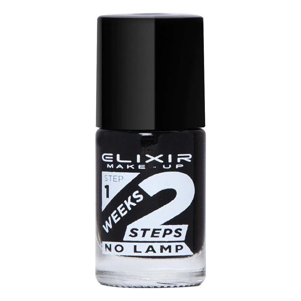 Elixir Make-Up 2 Weeks Nail Polish Βερνίκι Νυχίων Gel Effect 2 Εβδομάδων Χωρίς Λάμπα 704 Black, 1τμχ