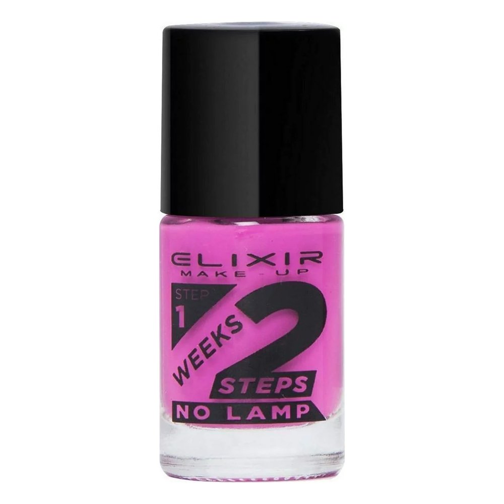 Elixir Make-Up 2 Weeks Nail Polish Βερνίκι Νυχίων Gel Effect 2 Εβδομάδων Χωρίς Λάμπα 718 Violet Red, 1τμχ