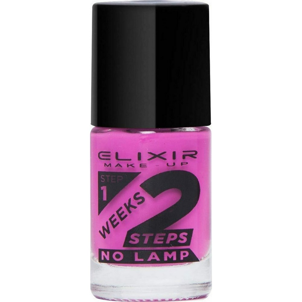 Elixir Make-Up 2 Weeks Nail Polish Βερνίκι Νυχίων Gel Effect 2 Εβδομάδων (Χωρίς Λάμπα), 718 Violet Red
