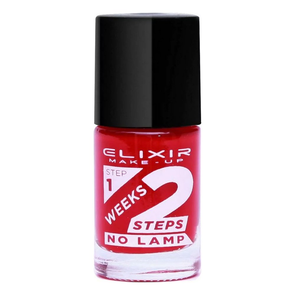 Elixir Make-Up 2 Weeks Nail Polish Βερνίκι Νυχίων Gel Effect 2 Εβδομάδων Χωρίς Λάμπα 802 Strawberry Red, 1τμχ